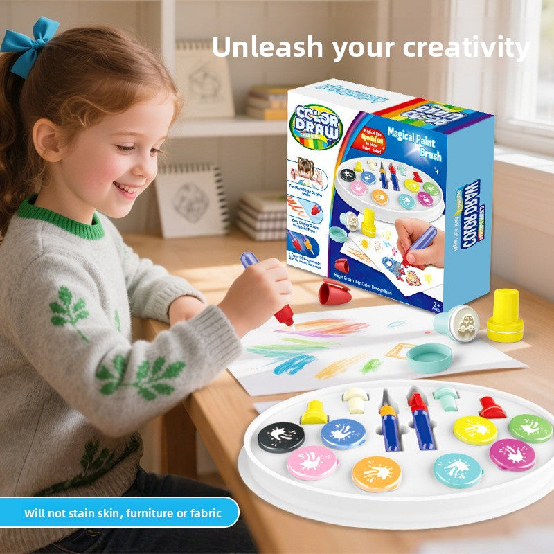 Magic Drawing Pens Set with Magnetic Board