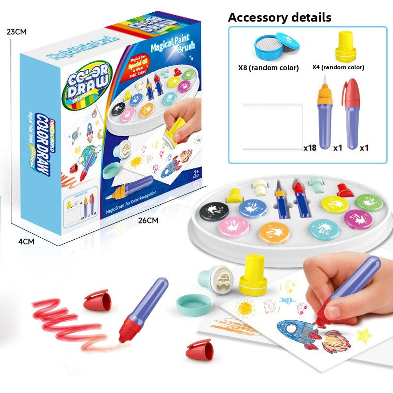 Magic Drawing Pens Set with Magnetic Board
