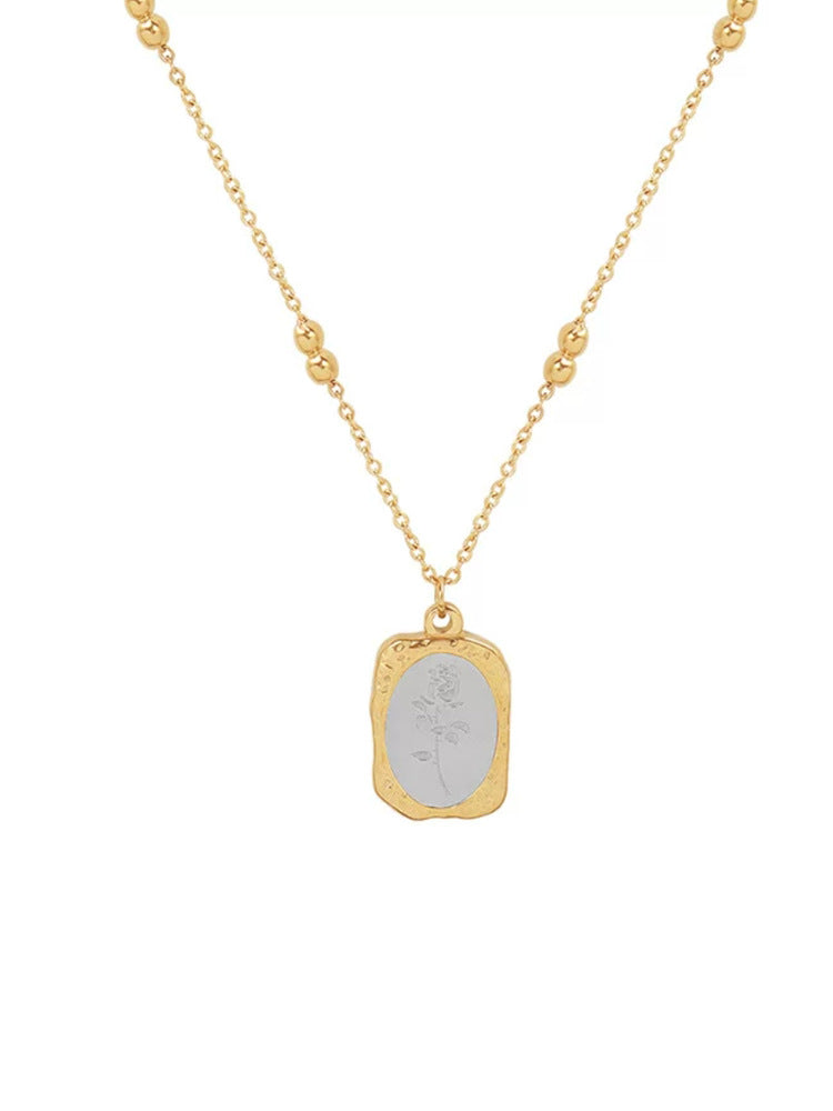 Magic Mirror Rose Necklace