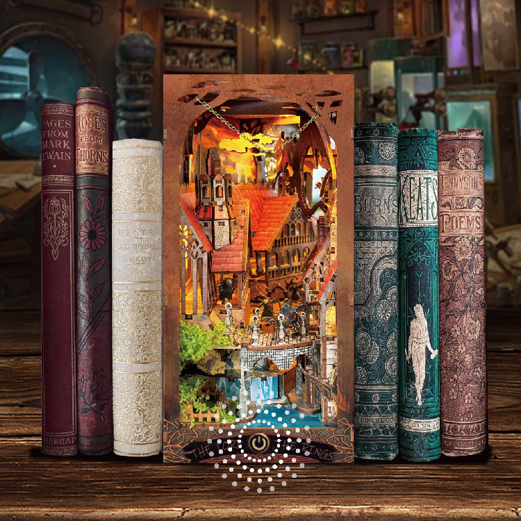 Magic Ring Spirit Valley DIY Wooden Bookstand Puzzle