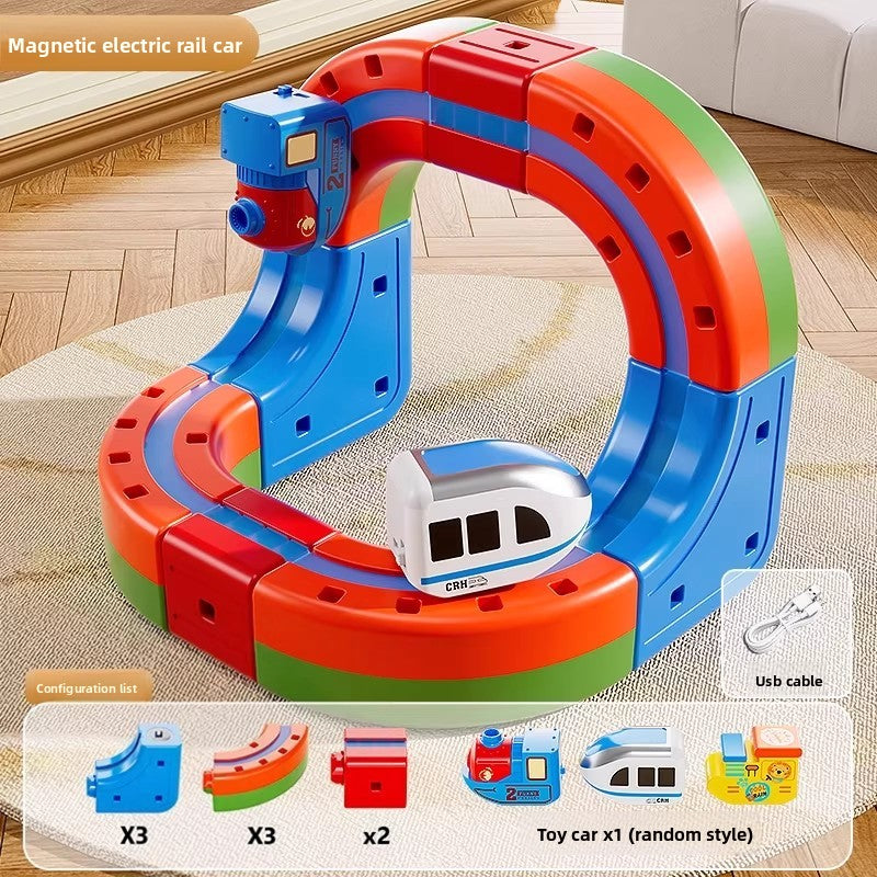 Magic Transformable Magnetic Track Cube Building Set