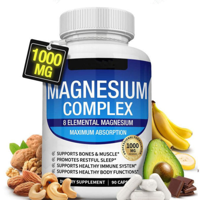 Magnesium Complex Capsules Dietary Supplement