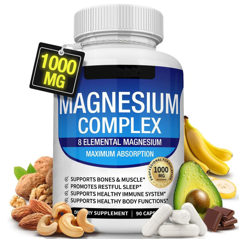 Magnesium Complex Capsules Dietary Supplement