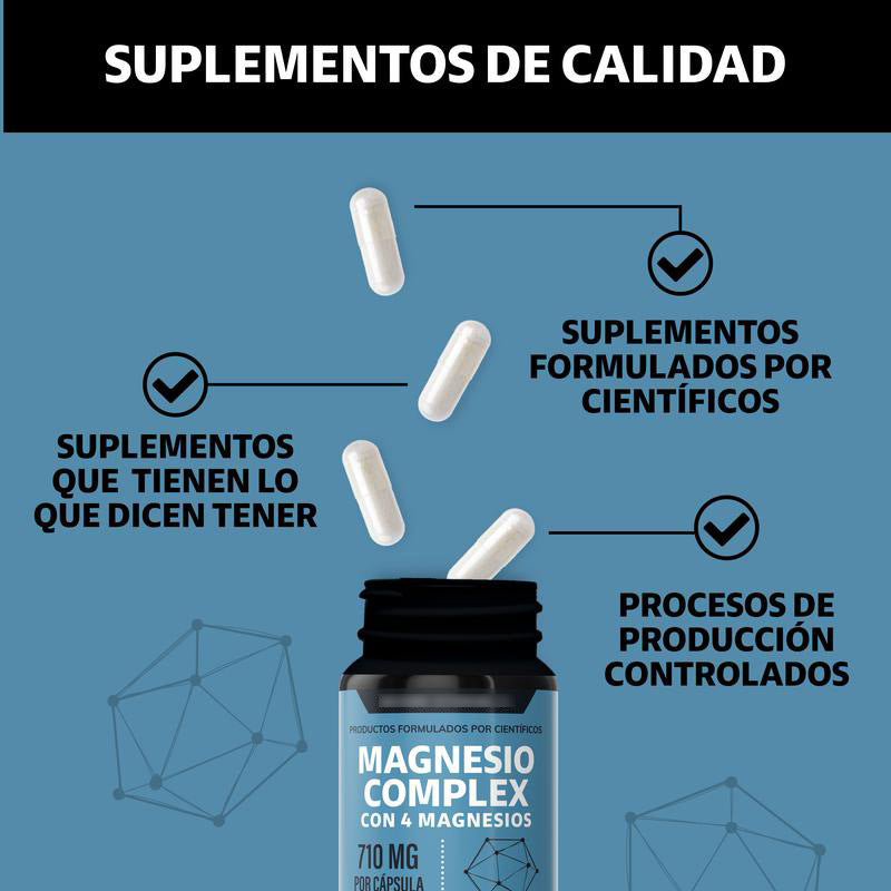 Magnesium Complex Capsules Dietary Supplement