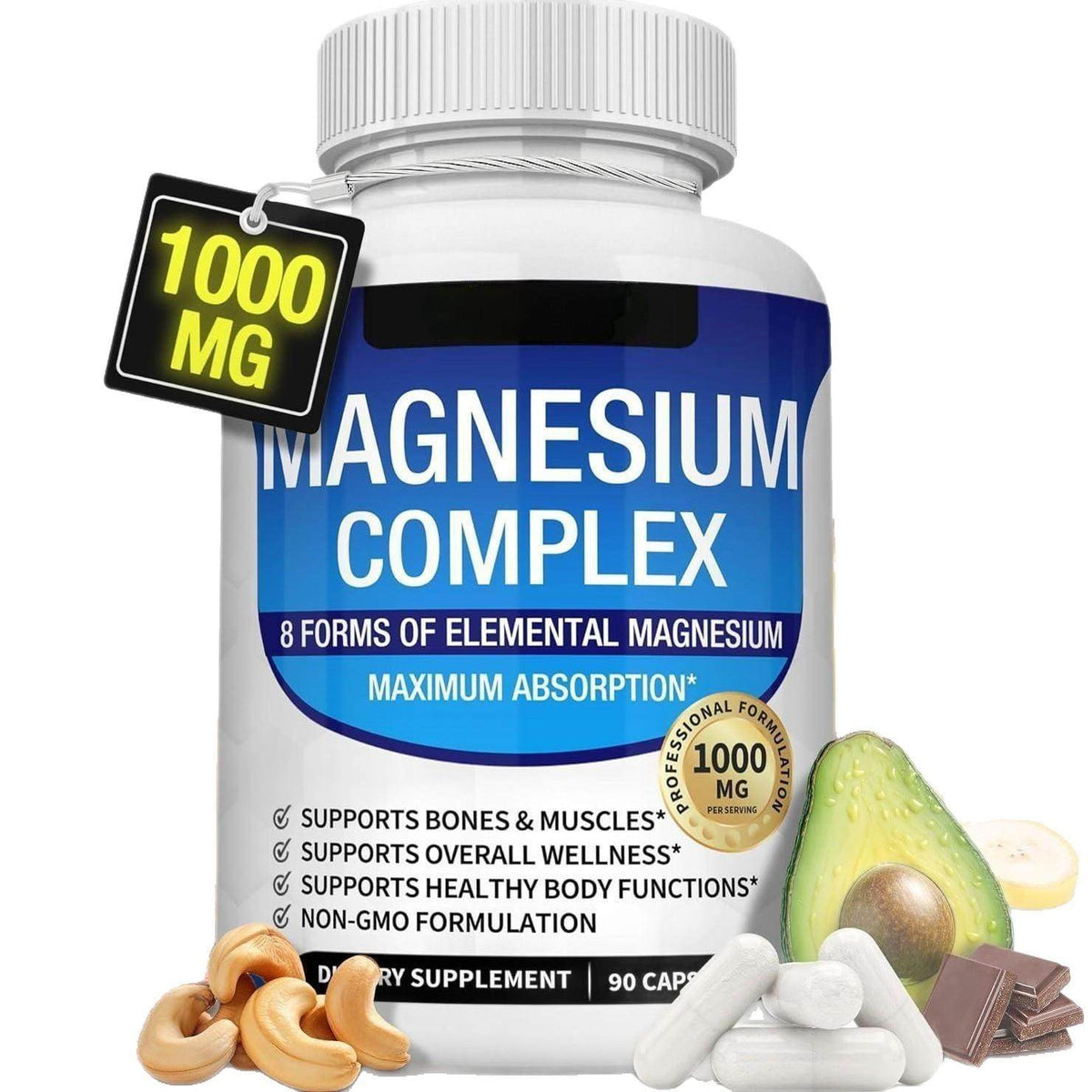 Magnesium complex capsules