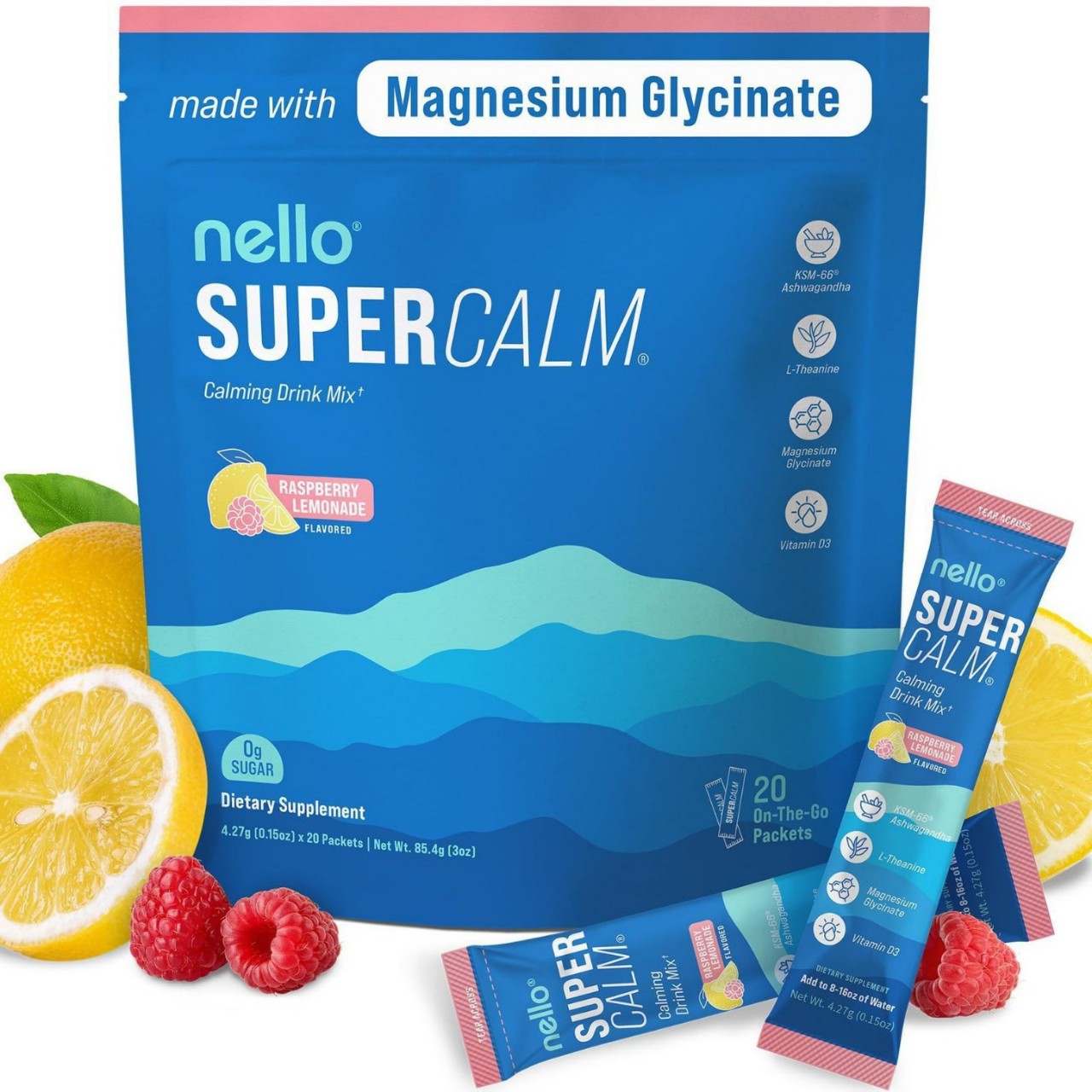 Magnesium Electrolyte Powder Raspberry Powder