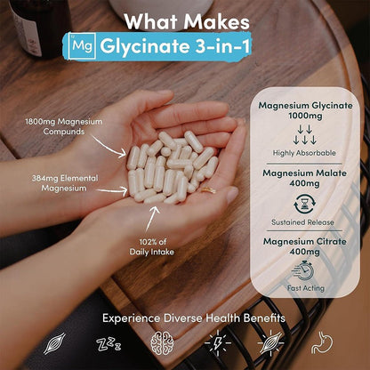 Magnesium Glycinate 3-in-1 Capsules