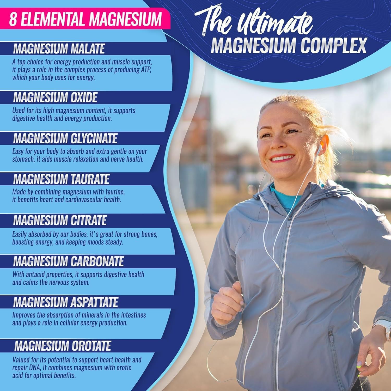 Magnesium Glycinate Magnesium Malate Magnesium Citrate Compound Capsules