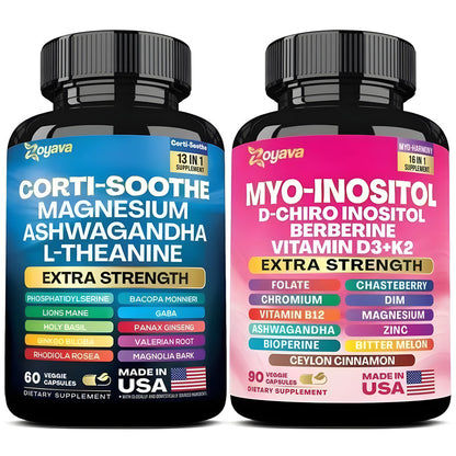 Magnesium inositol capsule combination