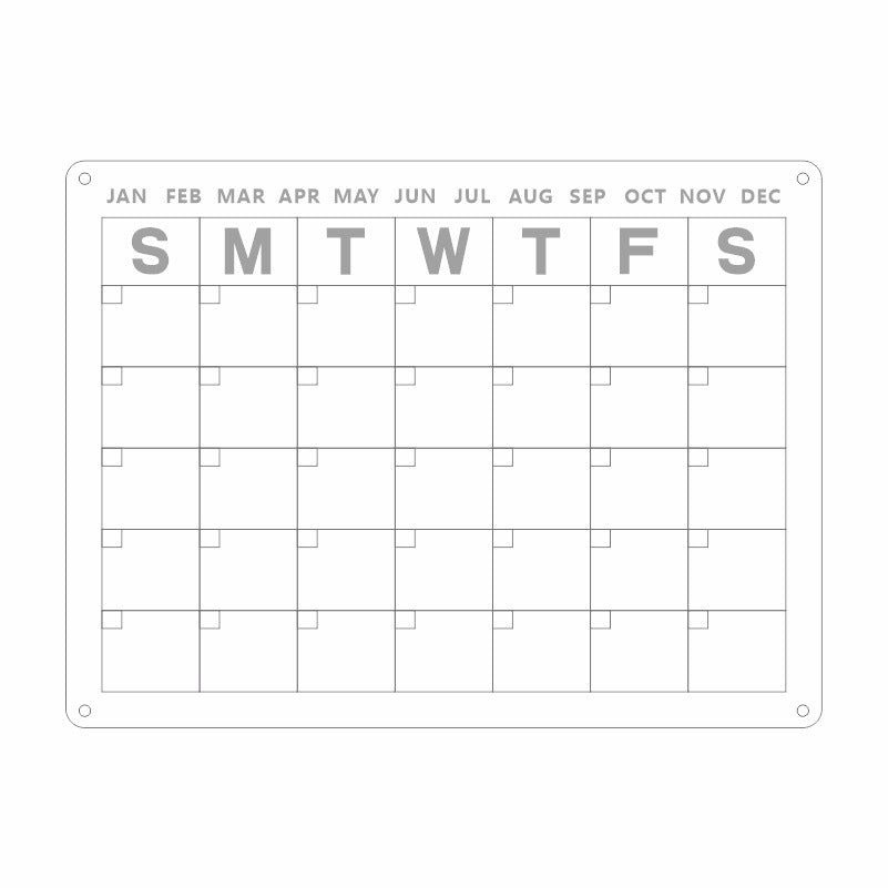 Magnetic Acrylic Message Board with Dry-Erase Surface