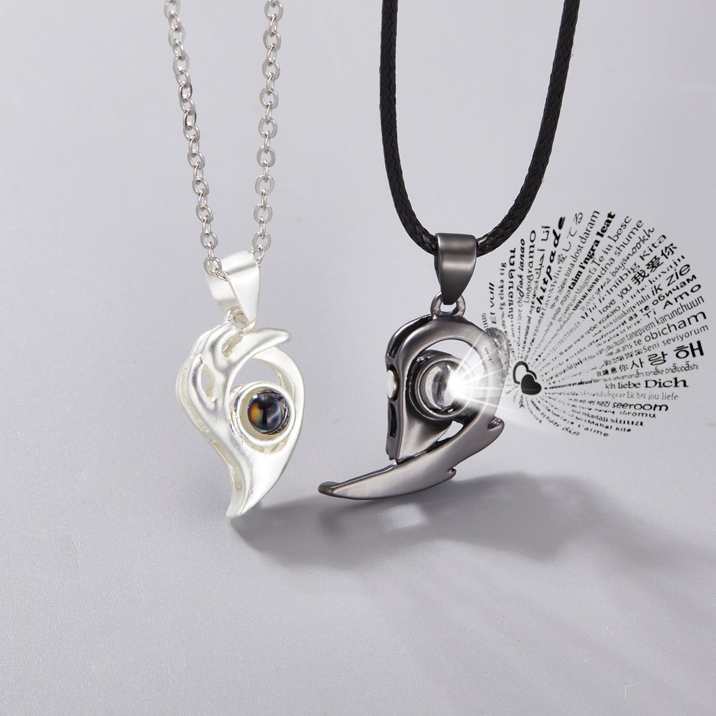 Magnetic Attraction Couple Necklace