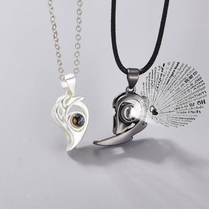 Magnetic Attraction Couple Necklace