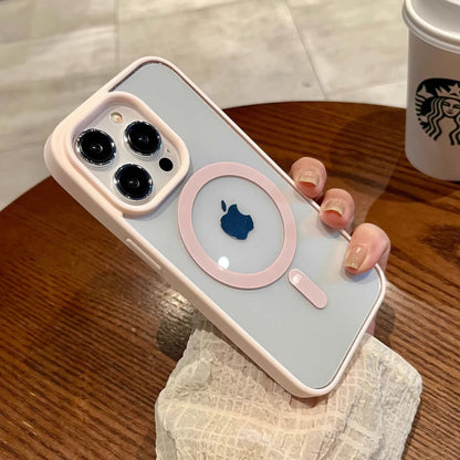 Magnetic attraction iPhone transparent phone case