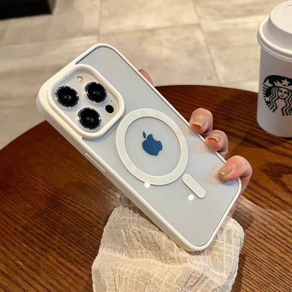 Magnetic attraction iPhone transparent phone case