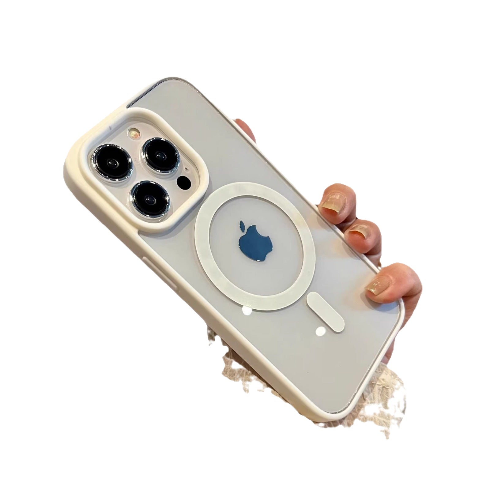 Magnetic attraction iPhone transparent phone case