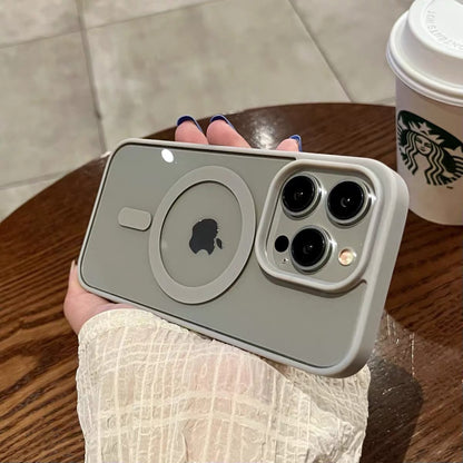 Magnetic attraction iPhone transparent phone case