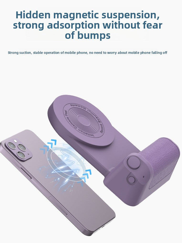 Magnetic Bluetooth Camera Grip with Phone Stand