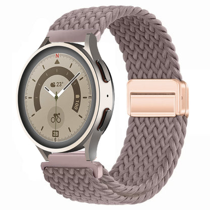 Magnetic buckle woven watch strap