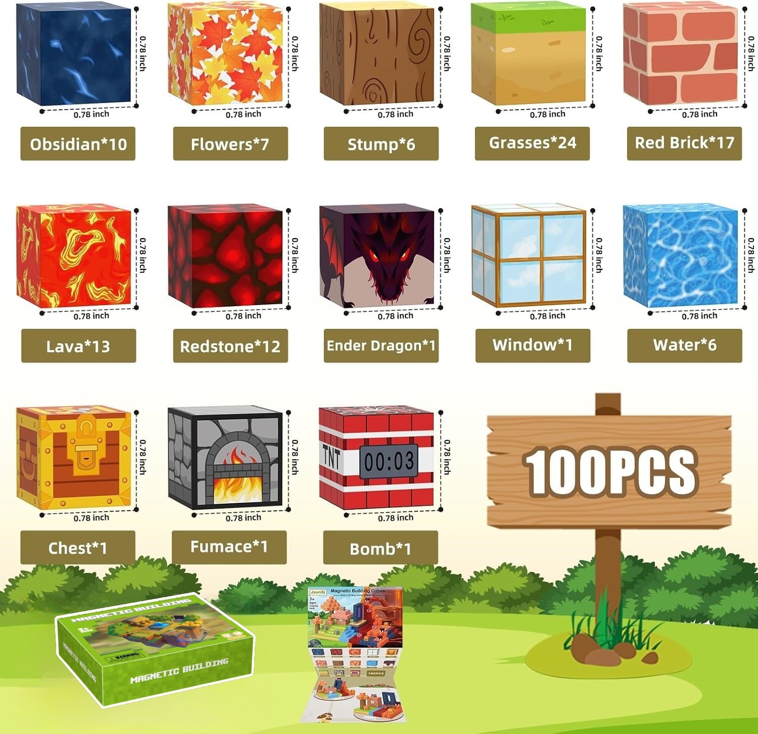Magnetic Building Block Set