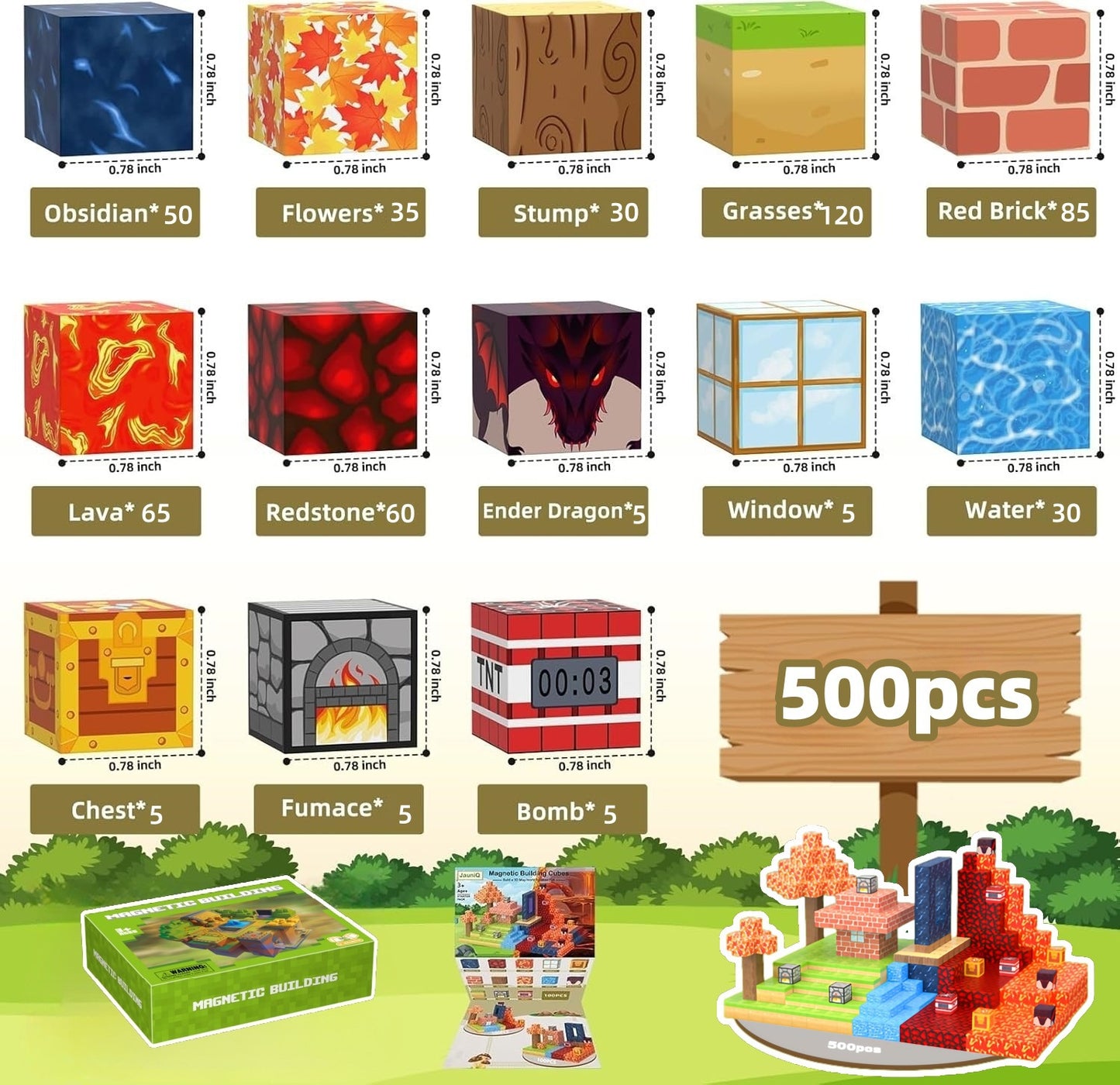 Magnetic Building Block Set