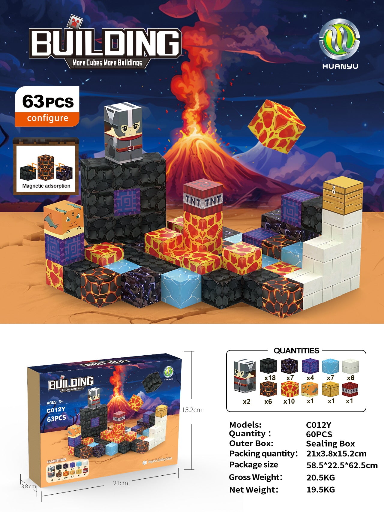 Magnetic Building Block Set