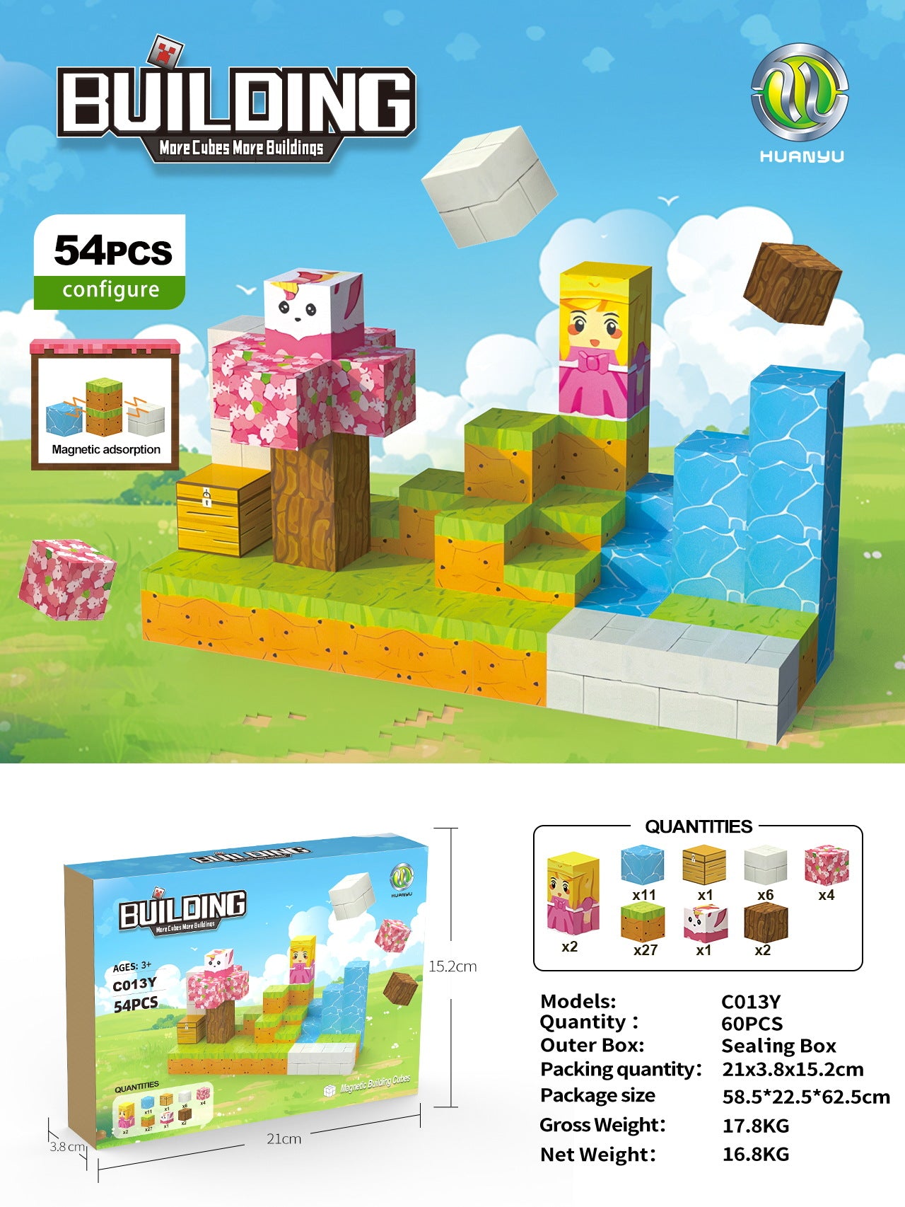 Magnetic Building Block Set