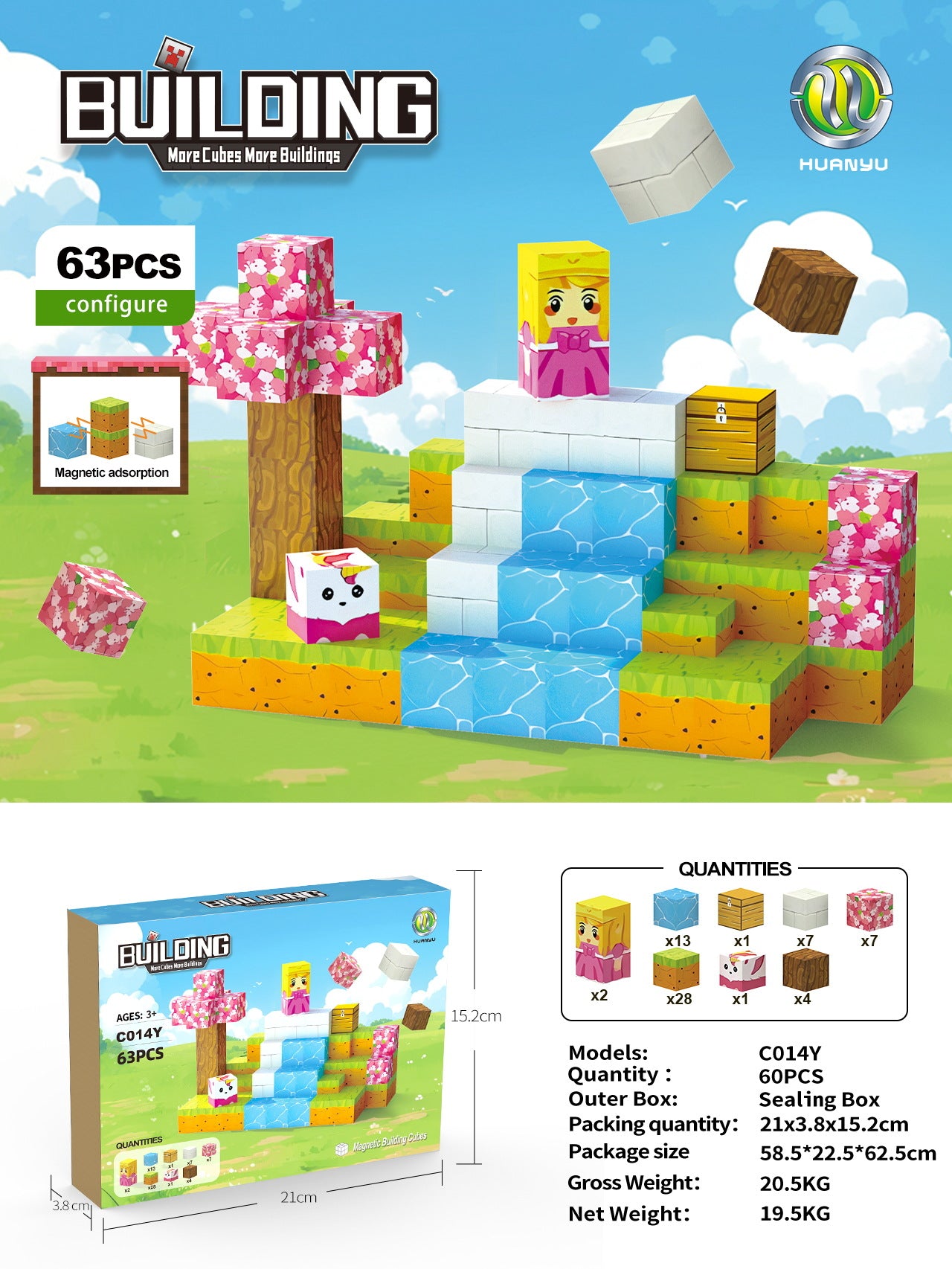 Magnetic Building Block Set