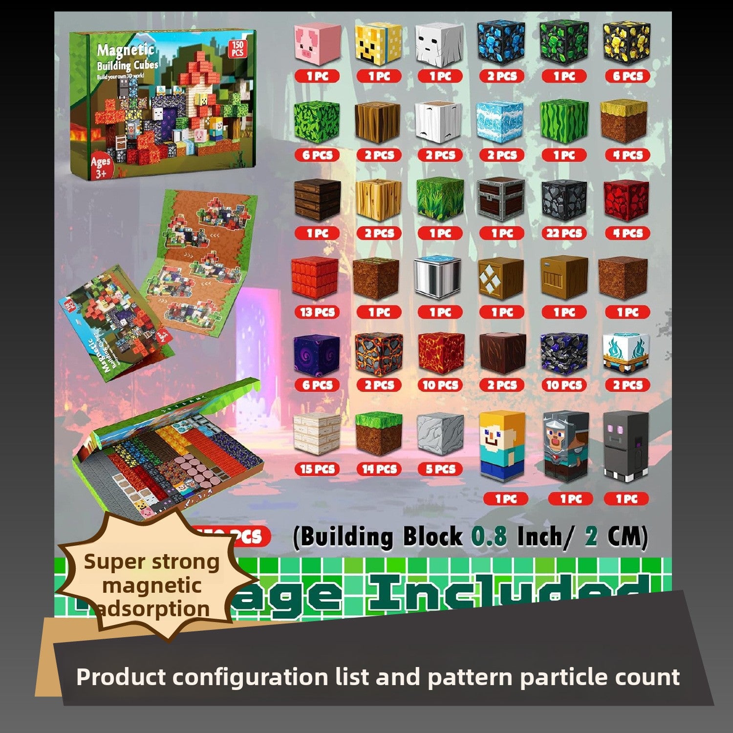 Magnetic Building Blocks Themed Sets for Kids