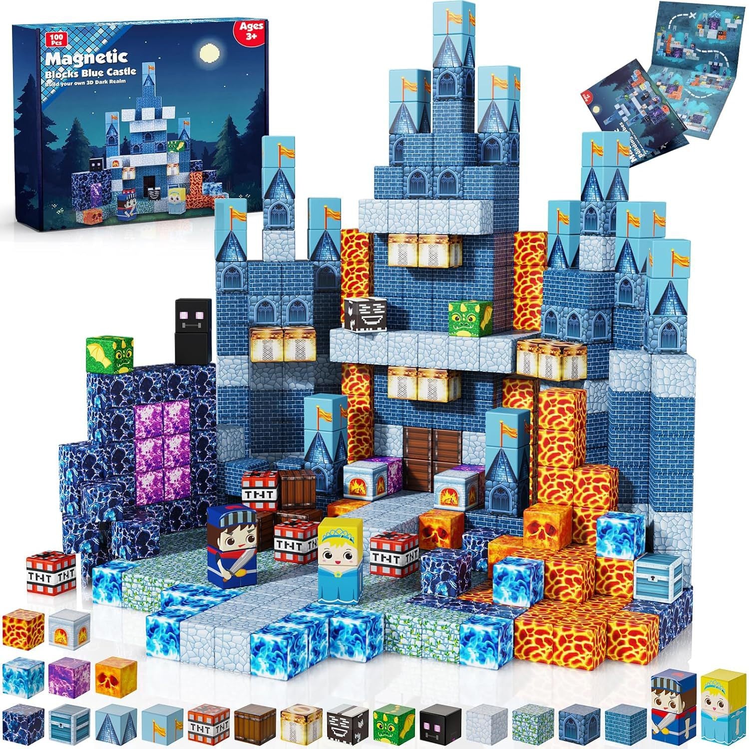 Magnetic Building Blocks Themed Sets for Kids