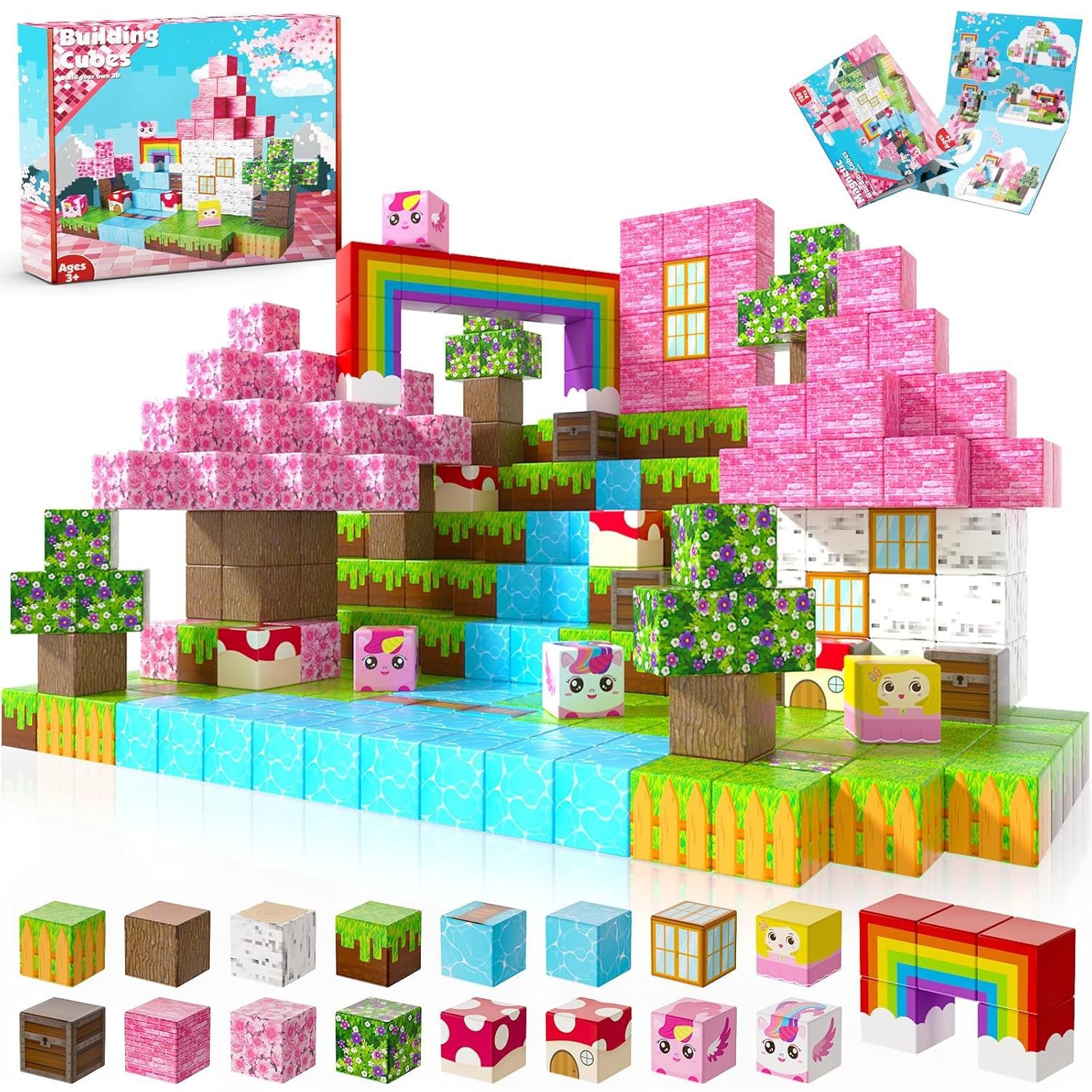 Magnetic Building Blocks Themed Sets for Kids