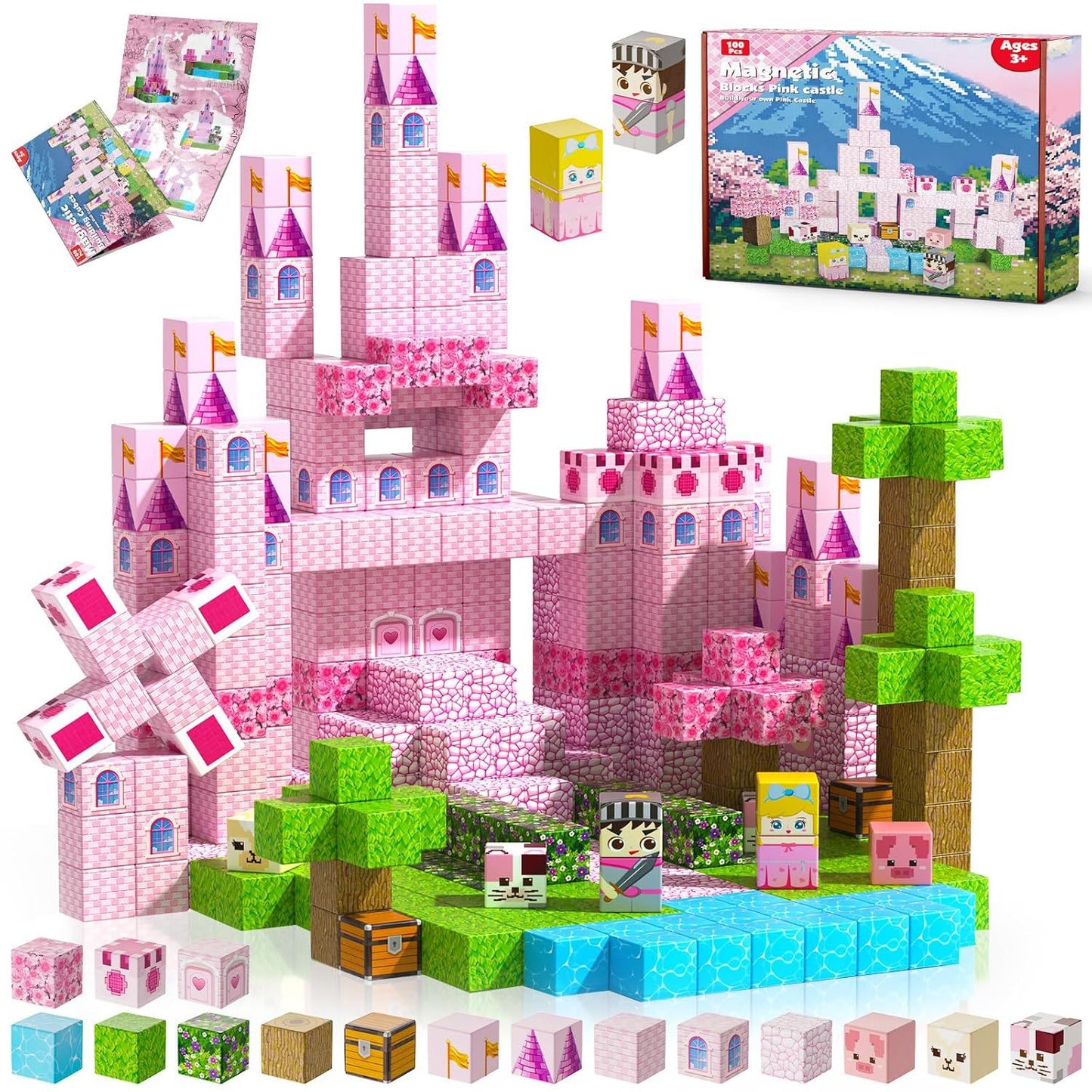 Magnetic Building Blocks Themed Sets for Kids