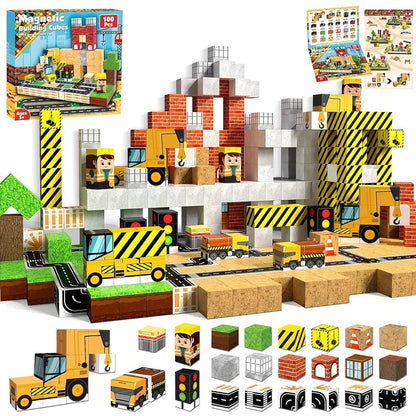 Magnetic Building Blocks Themed Sets for Kids