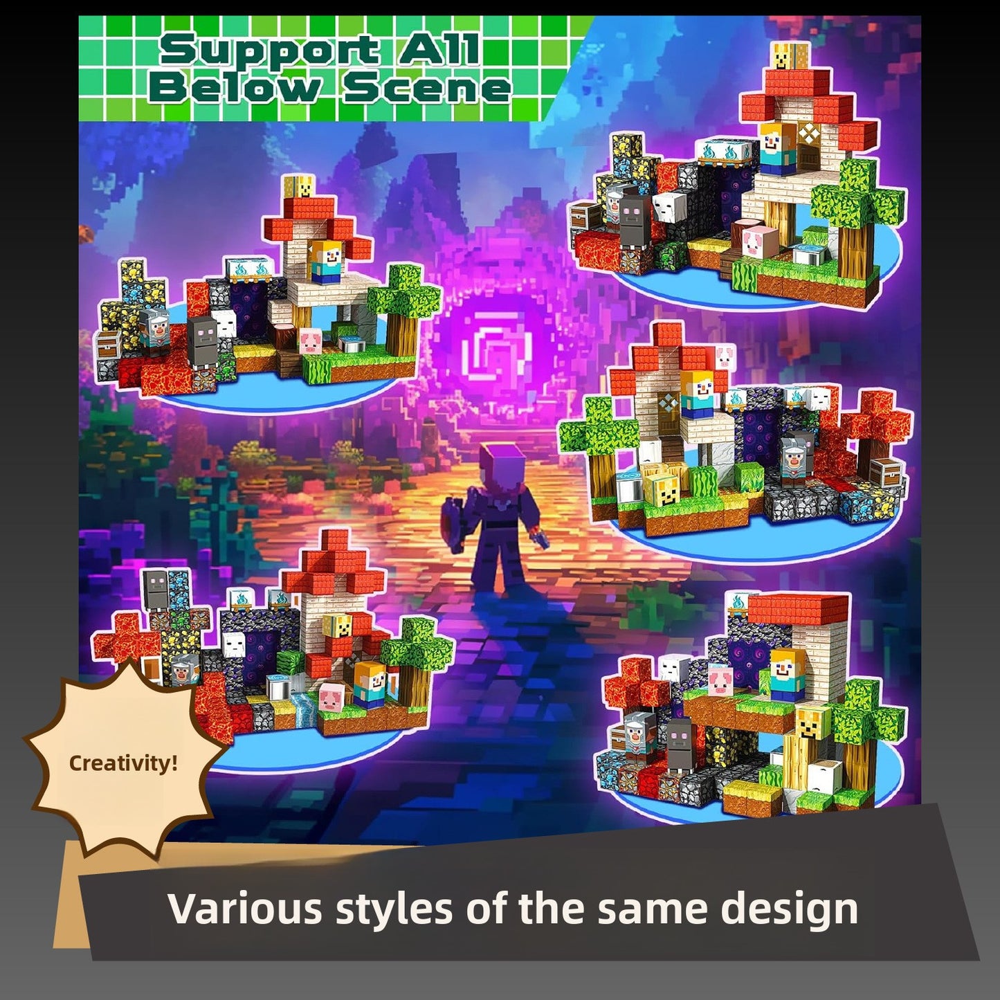 Magnetic Building Blocks Themed Sets for Kids