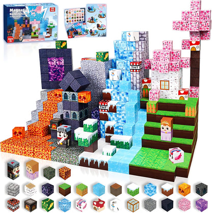Magnetic Building Blocks Themed Sets for Kids