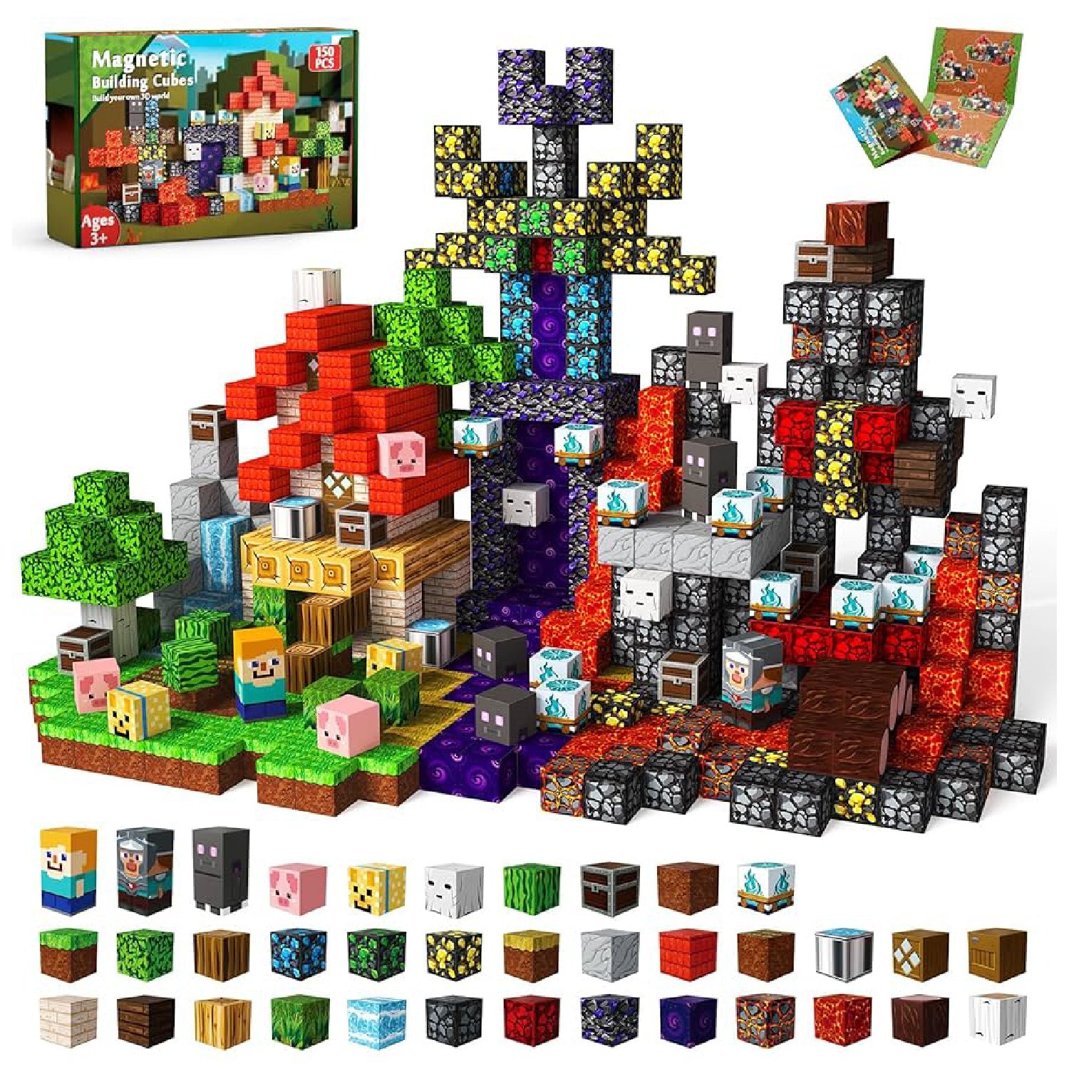 Magnetic Building Blocks Themed Sets for Kids