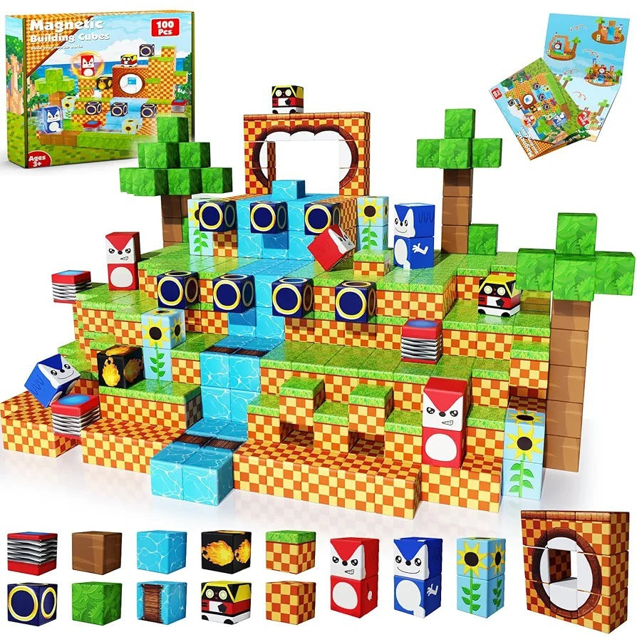 Magnetic Building Blocks Themed Sets for Kids