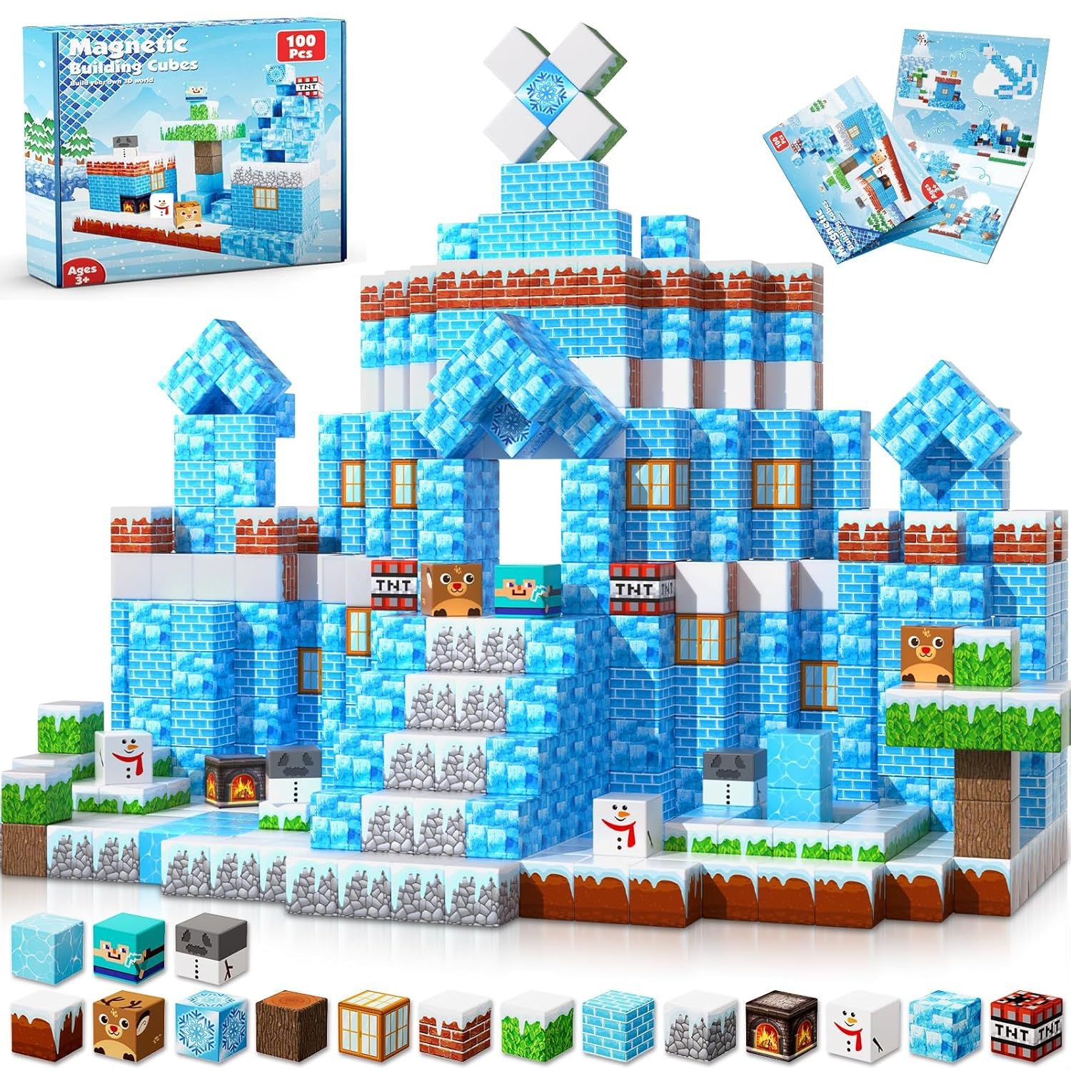 Magnetic Building Blocks Themed Sets for Kids