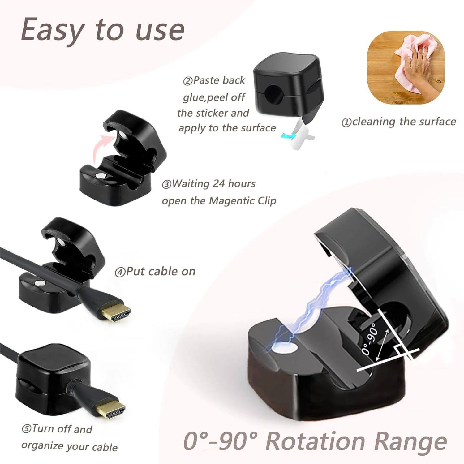 Magnetic Cable Clips