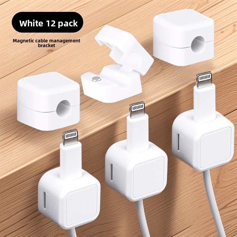 Magnetic Cable Organizer Desktop Wall Mount Holder