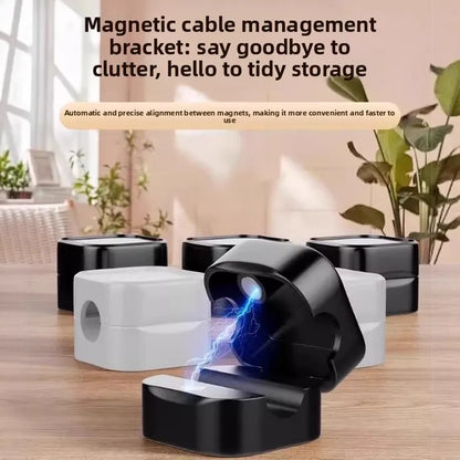 Magnetic Cable Organizer Desktop Wall Mount Holder