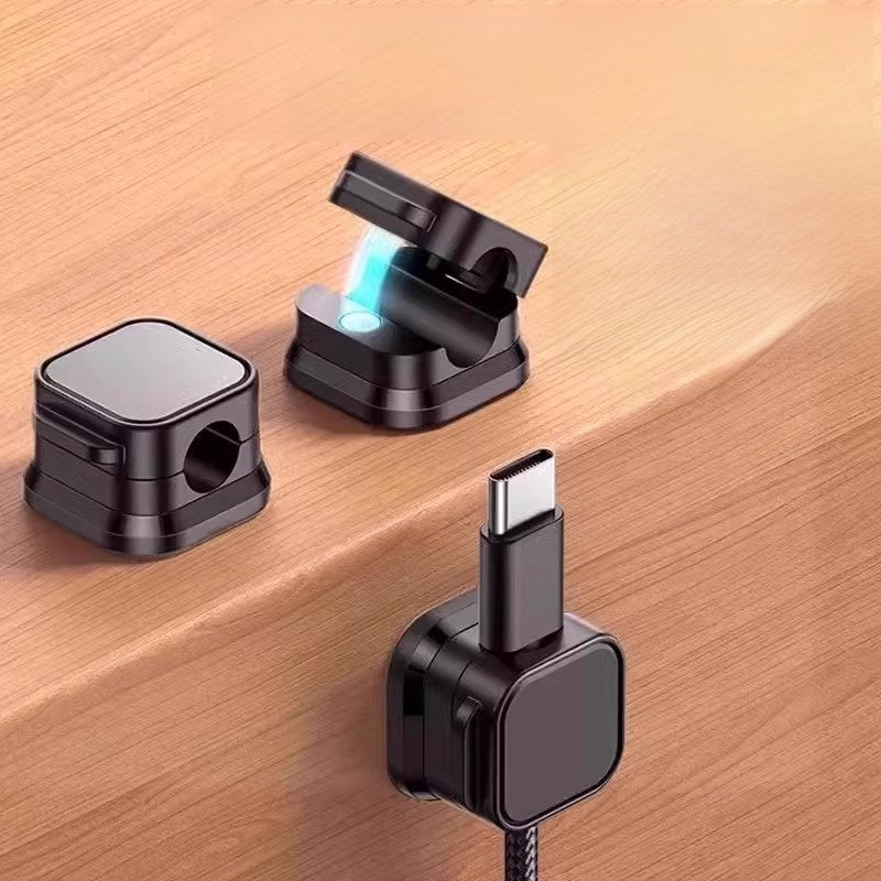 Magnetic Cable Organizer Desktop Wall Mount Holder