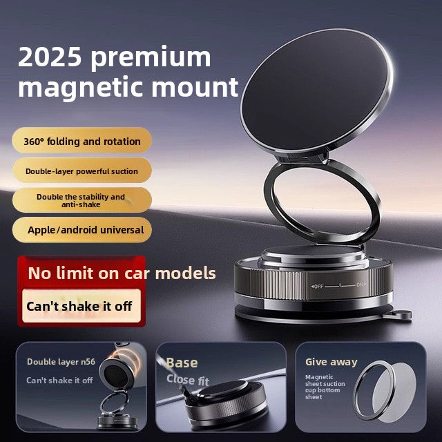 Magnetic Car Phone Holder with Suction Cup