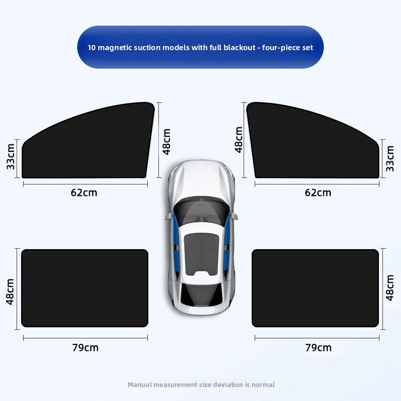 Magnetic Car Sunshade Curtain