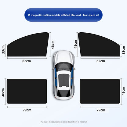 Magnetic Car Sunshade Curtain
