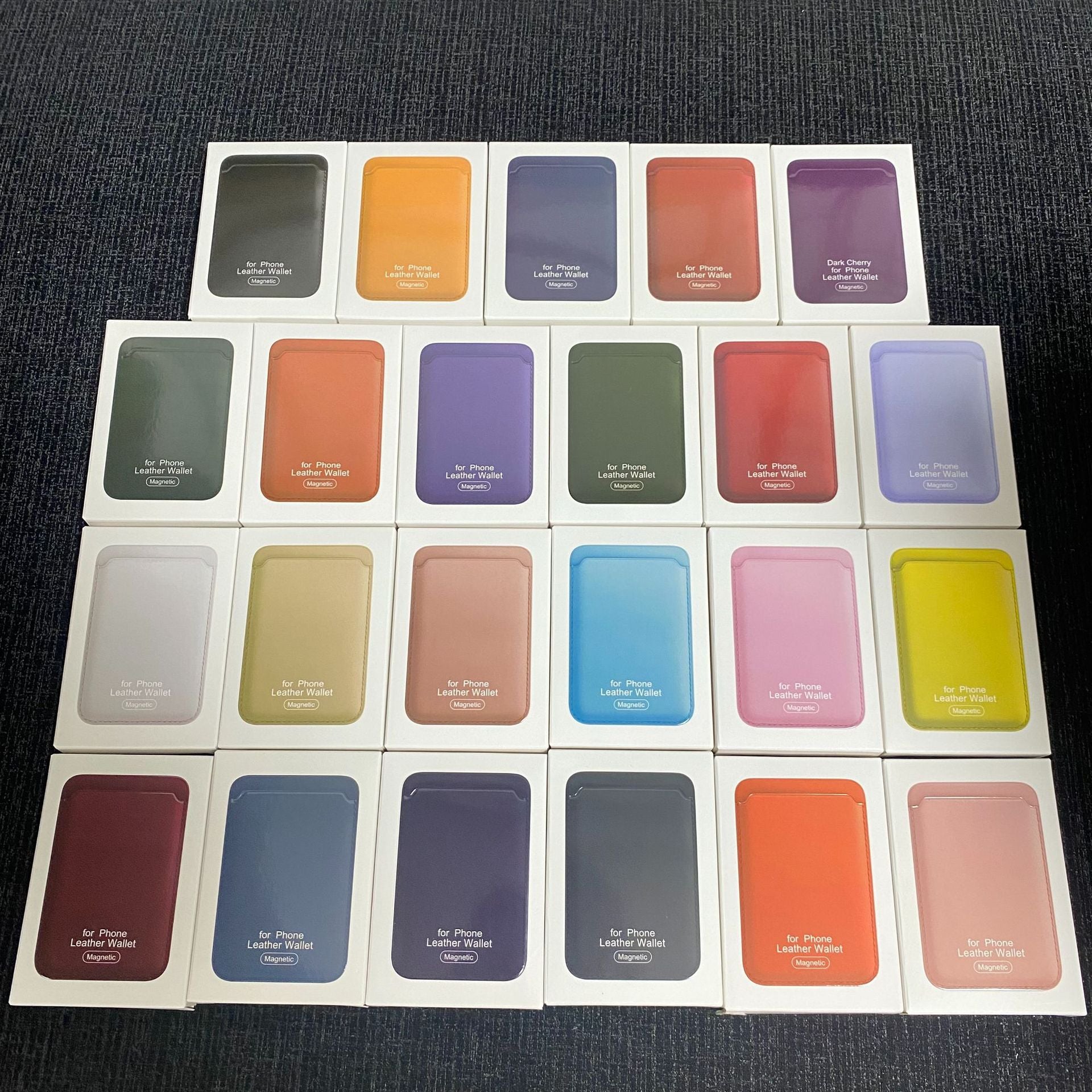 Magnetic Card Case for iPhone 12-15, PU Leather with Strong Hold