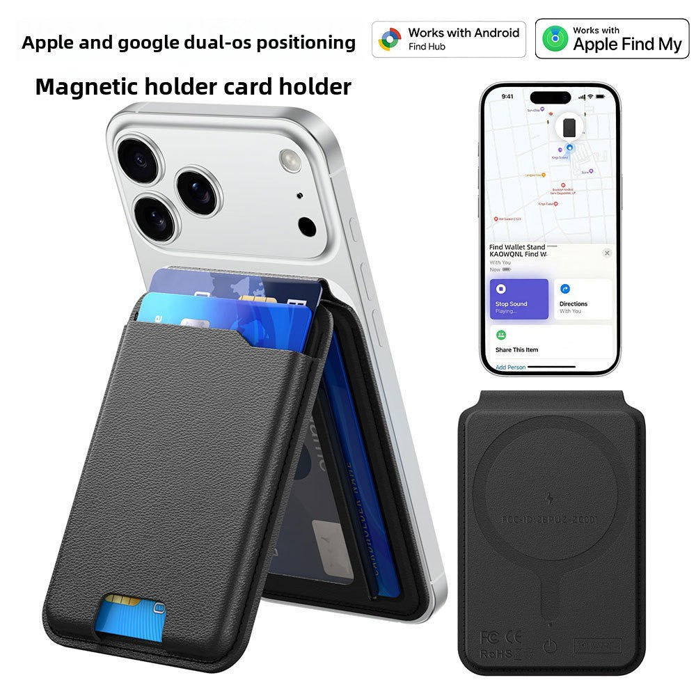 Magnetic Card Holder with Find My Tracking
