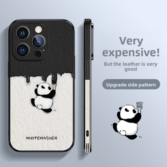 Magnetic charging panda phone case