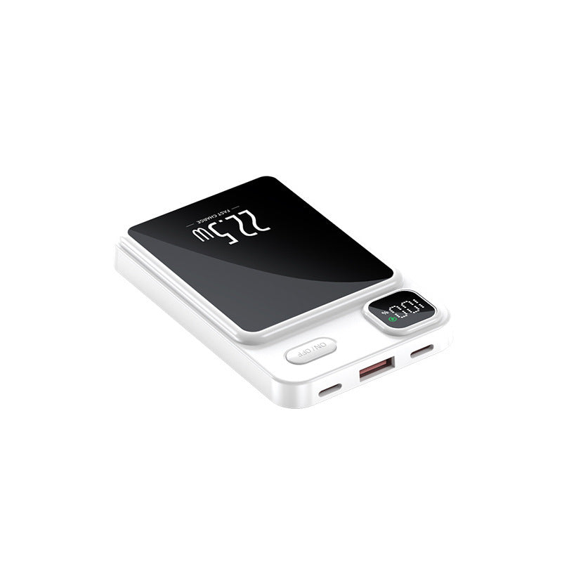 Magnetic charging treasure portable wireless charging