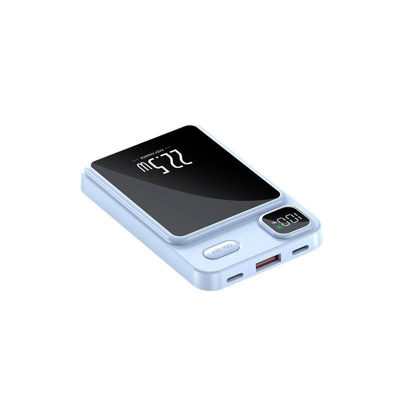 Magnetic charging treasure portable wireless charging