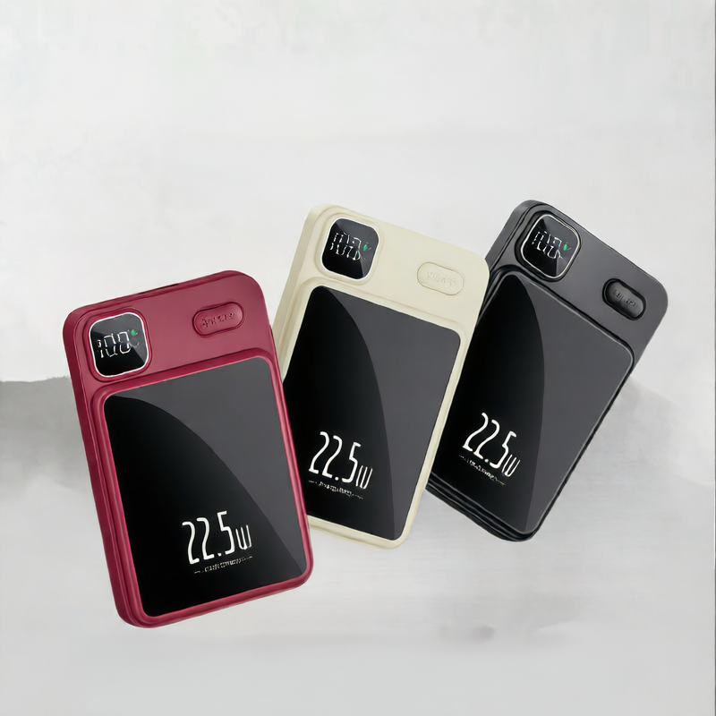 Magnetic charging treasure portable wireless charging